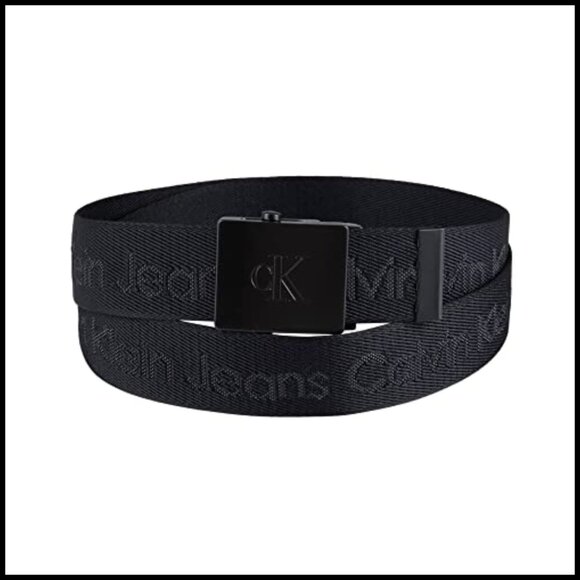 Military Adjustable Web Belt with Plaque Buckle, 100% Recycled Polyester main image 4